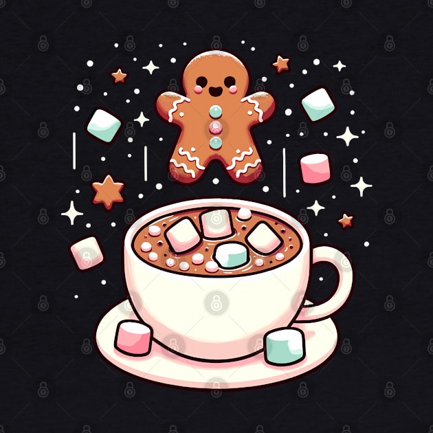 cute gingerbread cookies and hot chocolate by Ferdi Everywhere